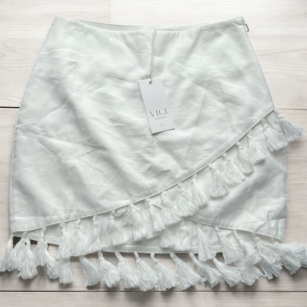 Vici x Fate Tassel mini skirt